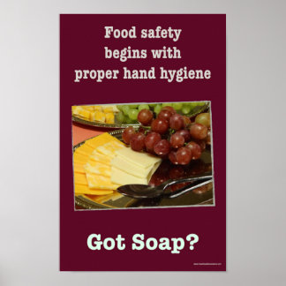 Salubrité des aliments - Poster à laver les mains