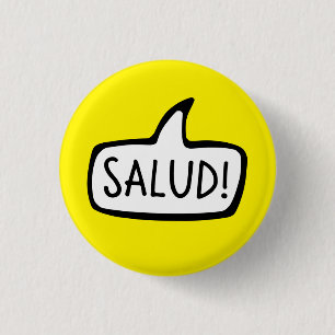 Salud! Breton Greeting Hello, Brittany, Brezhoneg 1 Inch Round Button