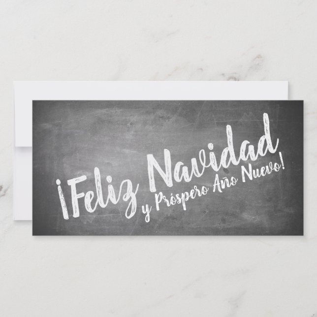 Saludos De Navidad en La Pizarra (Front)