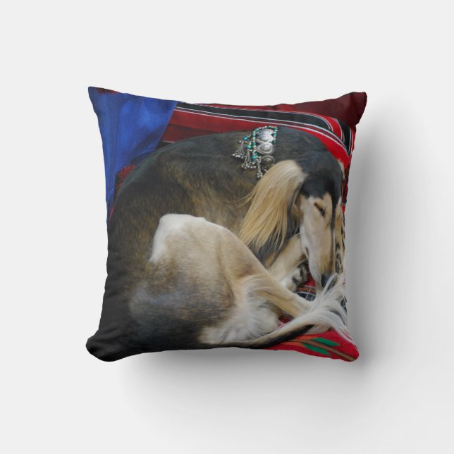 saluki-1.jpg throw pillow (Front)