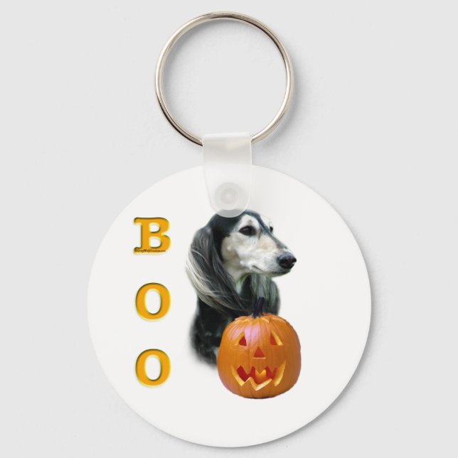 Saluki Boo Keychain (Front)