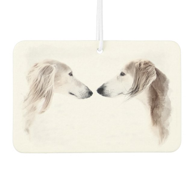 Saluki Car Air Freshener (Front)