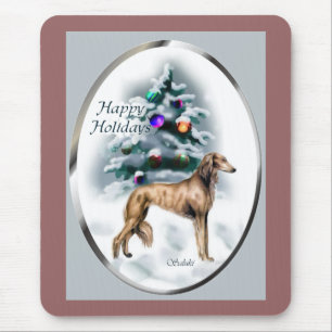 Saluki Christmas Gifts Mouse Pad