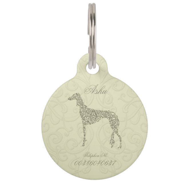 Saluki Collection Pet Tag (Front)