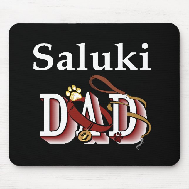 Saluki Dad Gifts Mouse Pad (Front)