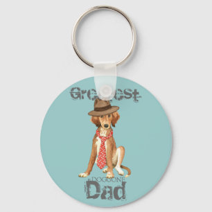 Saluki Dad Keychain
