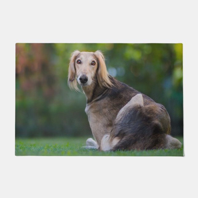 Saluki Dog. Doormat (Front)