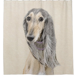 Saluki (Fawn) Painting - Cute Original Dog Art