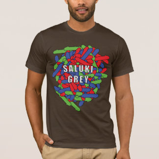 Saluki gray skatebaords overlapping T-Shirt