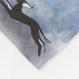 Saluki Greyhound Fleece Blanket