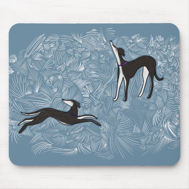 Saluki Greyhound  Mouse Pad (Front)