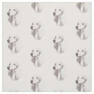 Saluki Head Dog Art Fabric