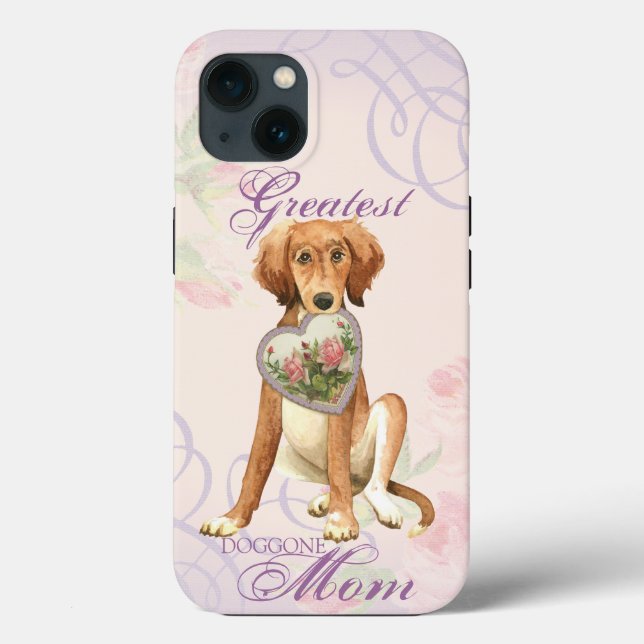 Saluki Heart Mom Case-Mate iPhone Case (Back)
