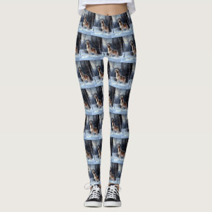 Saluki Let It Snow Christmas Leggings