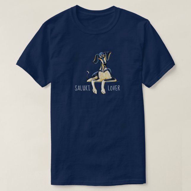 Saluki Lover Personalized T-Shirt (Design Front)
