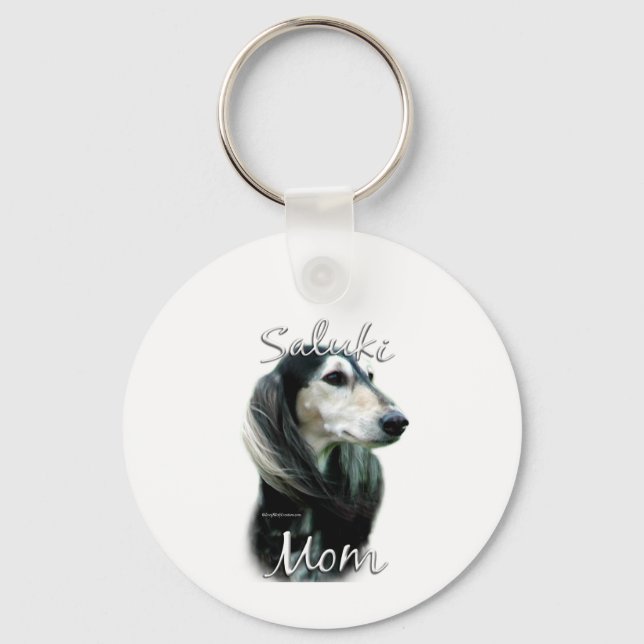 Saluki Mom 2 Keychain (Front)