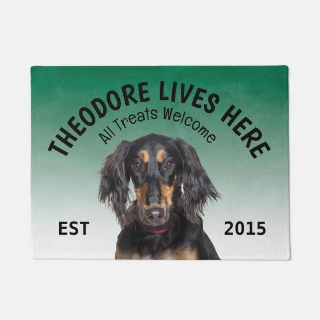 Saluki Personalized Dog Lover Doormat (Front)