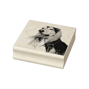 Saluki Rubber Stamp