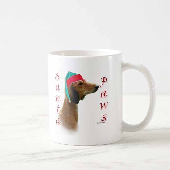 Saluki Santa Paws Coffee Mug (Right)