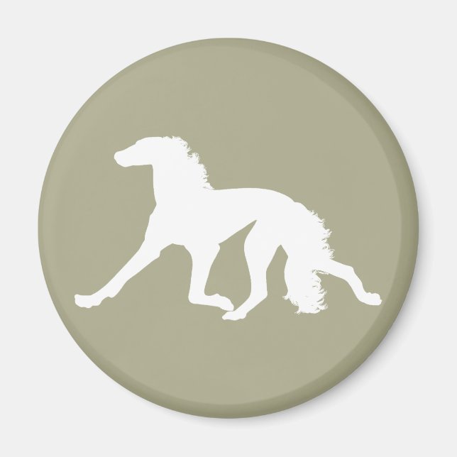 Saluki Silhouette Magnet (Front)