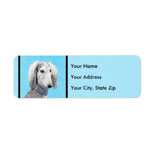 Saluki (Silver) Painting - Cute Original Dog Art