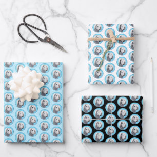 Saluki (Silver) Painting - Cute Original Dog Art Wrapping Paper Sheet