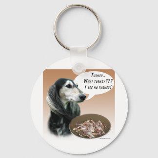 Saluki Turkey Keychain