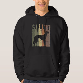 Saluki Vintage Saluki Dog Retro Dog Saluki Lover Hoodie