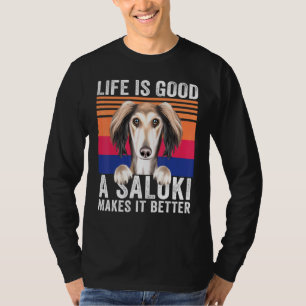 Salukis Makes Your Life Good Vintage T-Shirt