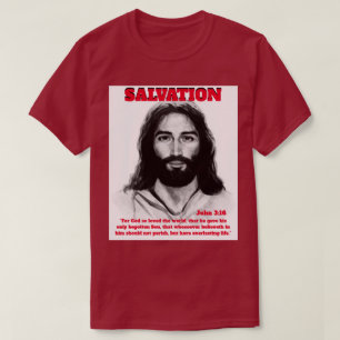 Salut Jésus Bourgogne Unisex T-shirt