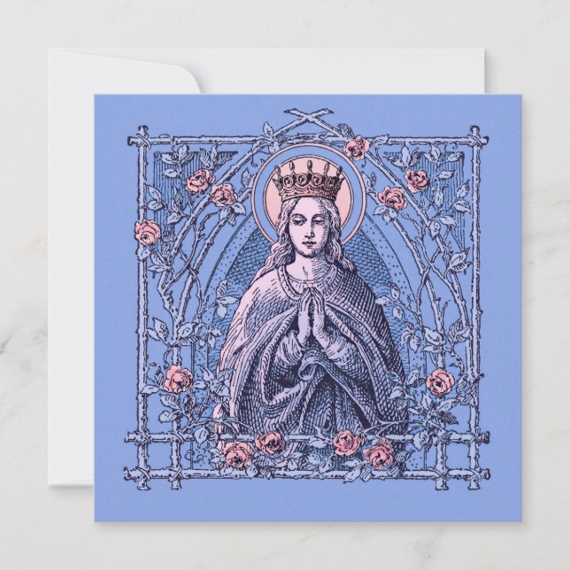 Salut Marie, pleine de grâce carte de prière (Devant)