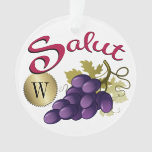 Salut Vin Monogramme Ornement