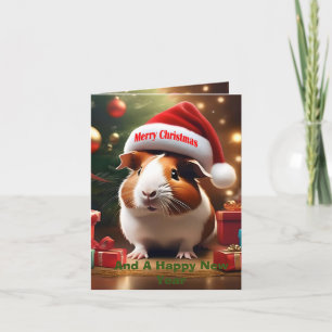 Salutation de Noël de Cochon de Guinée,