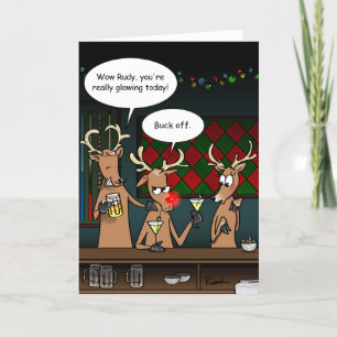 Salutation de vacances amusante   Cartes de Noël
