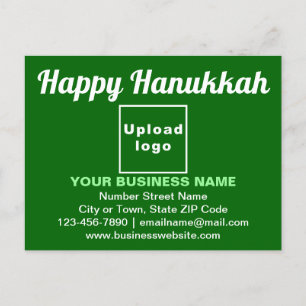Salutation des entreprises Hanoukka sur carte post