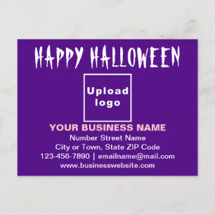 Salutation d'Halloween d'affaires sur carte postal