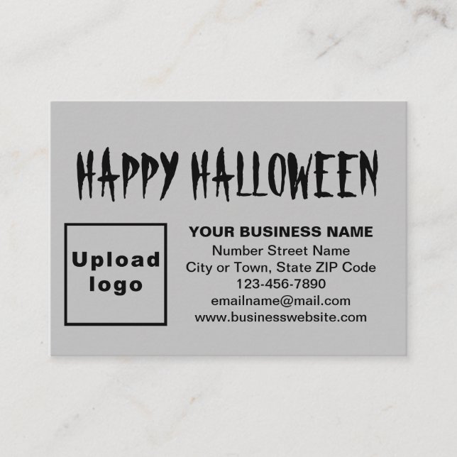 Salutation d'Halloween d'affaires sur la carte de  (Devant)