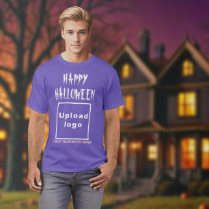Salutation d'Halloween d'affaires sur T-shirt viol