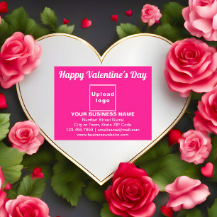 Salutation Valentine d'affaires sur carte postale