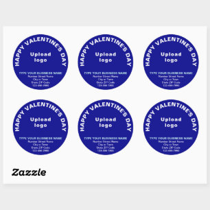 Salutation Valentine d'affaires sur Sticker rond b