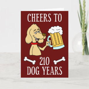 Salutations À 210 Chiens Années 30e Carte Annivers