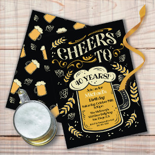 Salutations Anniversaire Beer Mug Invitation