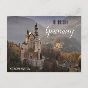 Salutations d'Allemagne Carte postale de Neuschwan