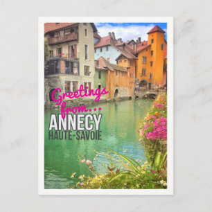 Salutations de...Annecy - Carte postale
