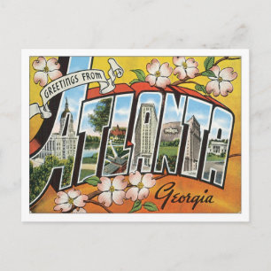 Salutations de Atlanta Georgia USA Carte Postale