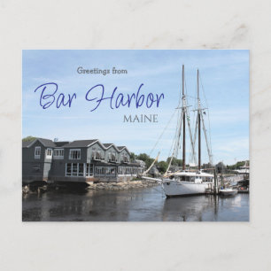 Salutations de Bar Harbor Maine Carte postale