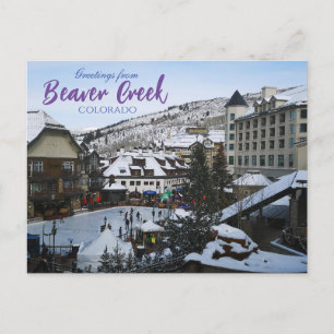 Salutations de Beaver Creek Colorado Carte postale