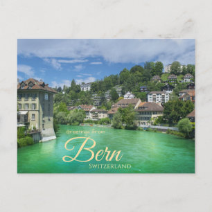 Salutations de Berne Suisse Carte postale