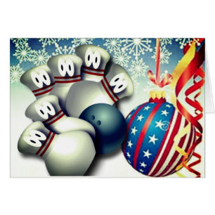 Salutations de bowling de Joyeux Noël