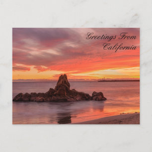 Salutations de California Beach Carte postale